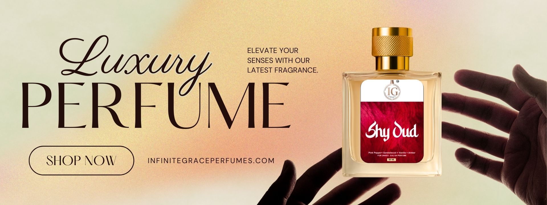 Beige Simple Luxury Perfume Email Header
